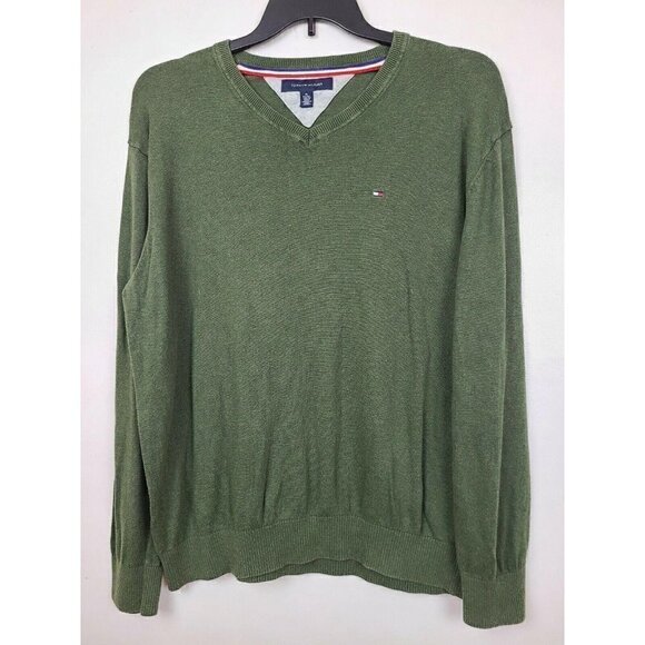 tommy Hilfiger Sweater V-Neck Long Sleeve XL - Picture 1 of 8